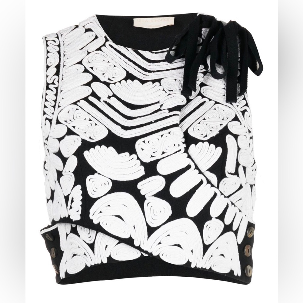 Ulla Johnson Nisha patterned cropped vest